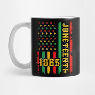 Juneteenth 1865 Stars And Stripes American Flag Black History Month Mug